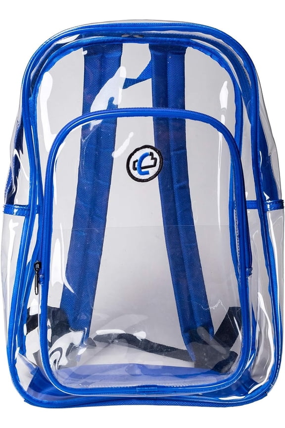 Clear Backpack, Blue