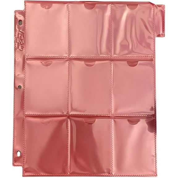 Case-It Coupon Sleeve - 5 Pack Convenient Coupon Storage, 9 Slots, Double-Sided, Fits 3-Ring Binder