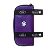 Case-it Clear Front Pencil Case w/Grommets, Purple
