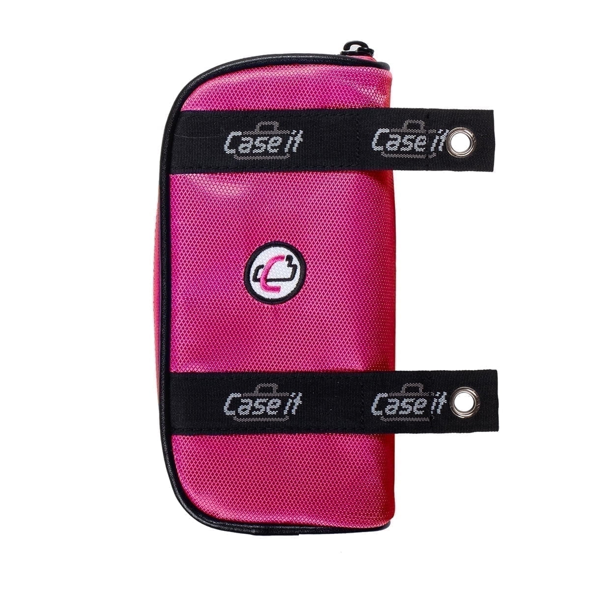 Case-it PLP-150-CLR-ME Monster Eye Clear Window Zipper Pencil Case with Grommets, 2 x 4 x 8.3 Inches, Pink
