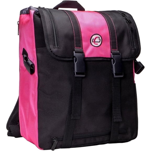 Case-It The Classic Laptop Backpack, Fits 13 Inch and Some 15 Inch Laptops, Magenta (BKP-303-MAG)