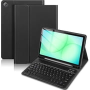 Case with Keyboard for Samsung Galaxy Tab A11 Plus/A9+ 11" 2025 /A9+ Plus 5G 11 Inch 2023, Slim Lightweight Stand Cover with Magnetically Detachable Wireless Bluetooth Keyboard Black