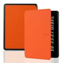 Case for Kindle 6 Inch 2024 / Kindle 11th Generation 6 Inch 2024 E-Reader, Flip Folio Cover with Auto Sleep Wake Function, Premium PU Leather   PC Protective Slim Fit Case, Orange