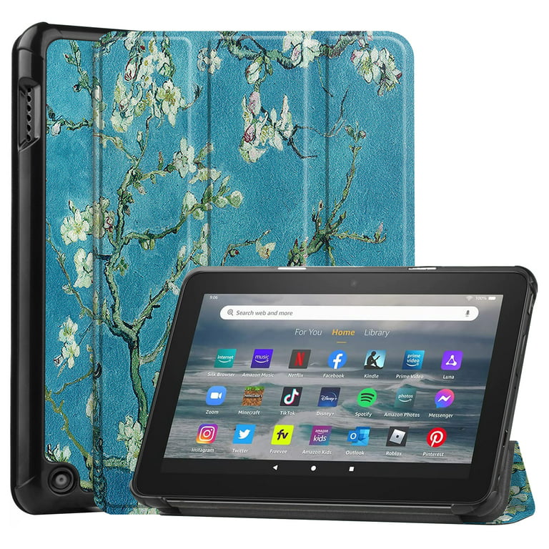 Case for Kindle Fire 7 Tablet 12th Generation, 2022 Release,Fire 7 Tablet  Case for Kids,Premium Protective Light Weight Folio Stand Cover with Auto  Wake/Sleep for  fire 7 Tablet,Star 
