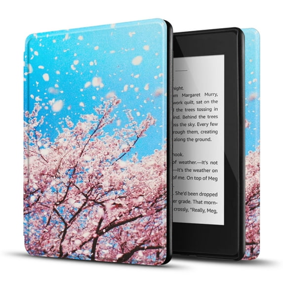 Case for Kindle Paperwhite 10th Gen / 10 Generation 2018 Release - Slim Light Smart Cover Sleeve with Auto Sleep Wake Compatible with Amazon Kindle Paperwhite 2019 2020 Version (Cherry Blossom)