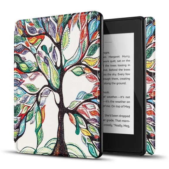 Case for Kindle Paperwhite 10th Gen / 10 Generation 2018 Release - Slim Light Smart Cover Sleeve with Auto Sleep Wake Compatible with Amazon Kindle Paperwhite 2019 2020 Version (Life Love Tree)