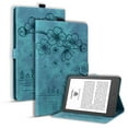 thumbnail image 1 of Case for Kindle Paperwhite 12th Gen 2024 / Paperwhite Signature Edition 12th Gen 2024 / Colorsoft Signature Edition 1st Gen 2024, Embossed Leather Magnetic Card Slots & Pencil Holder, Green, 1 of 10