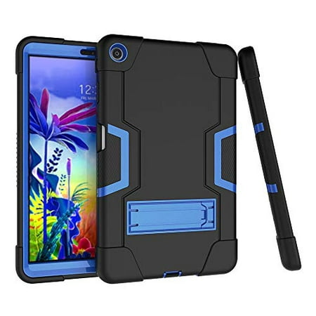Case for LG G Pad 5 10.1 inch , Mignova Hybrid Shockproof Rugged Anti-Impact Protection Cover Built in Kickstand for LG G Pad 5 10.1 inch 2019 Released(Black+Blue)