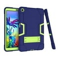 thumbnail image 1 of Case for LG G Pad 5 10.1 inch , Mignova Hybrid Shockproof Rugged Anti-Impact Protection Cover Built in Kickstand for LG G Pad 5 10.1 inch 2019 Released(Navy+Green), 1 of 6