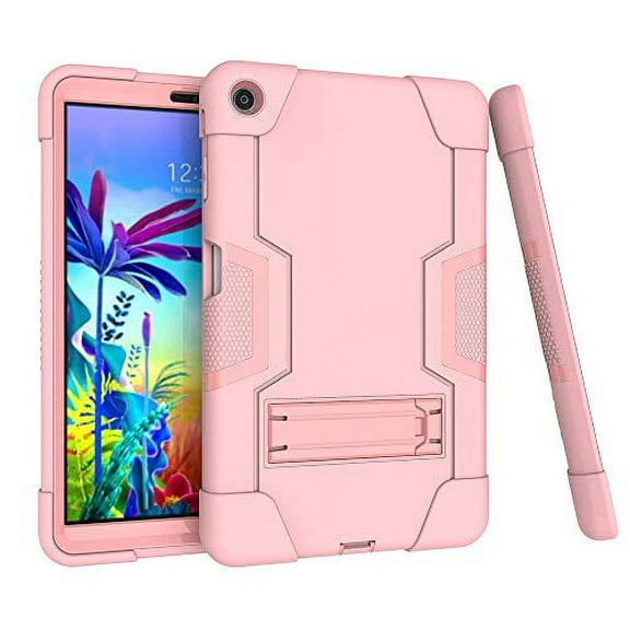 Case for LG G Pad 5 10.1 inch , Mignova Hybrid Shockproof Rugged Anti-Impact Protection Cover Built in Kickstand for LG G Pad 5 10.1 inch 2019 Released(Rose Gold)