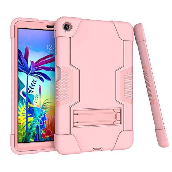 Case for LG G Pad 5 10.1 inch , Mignova Hybrid Shockproof Rugged Anti-Impact Protection Cover Built in Kickstand for LG G Pad 5 10.1 inch 2019 Released(Rose Gold)