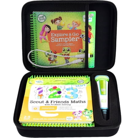 Case for LeapFrog LeapStart Go System and LeapFrog LeapStart 3D/ Pre-Kindergarten Activity Book of Level 1 2 3. Storage Carrying Holder Fits for USB Cable and Other Accesories (Box Only)