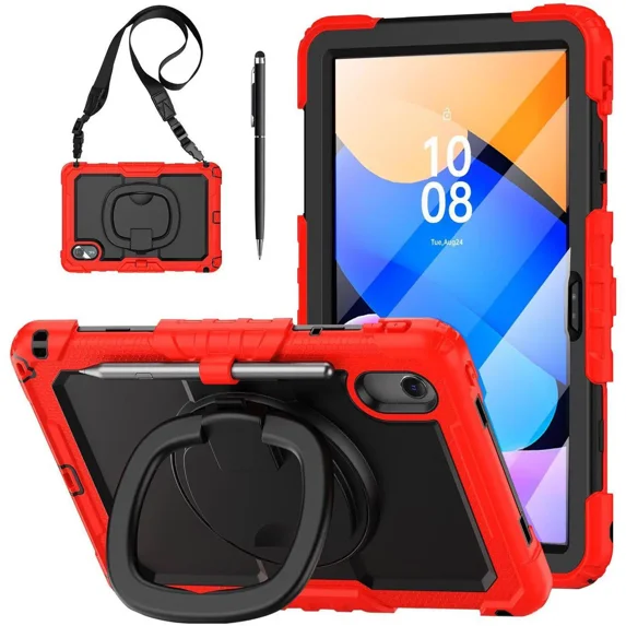 ProCase Folio Case voor Lenovo Idea Tab 11 inch 2025/K11 Gen 2 met penhouder, Lenovo Idea Tab 11 Inch TB-336ZU/336FU slanke standaard Tri-Fold Hard Shell Beschermende Tablet Cover Doorschijnende