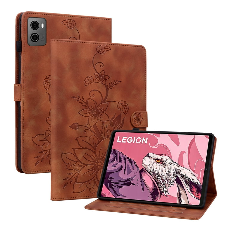 Case for Lenovo Legion Y700 8.8 inch TB-9707F, Flower Pattern PU