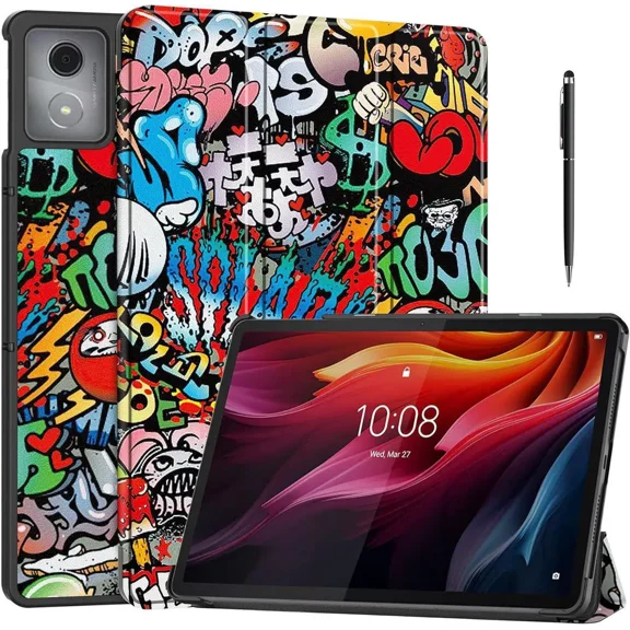 Case for Lenovo Tab K11 Plus 11.45 inch 2024 TB352FU TB352XU / M11 Plus 11.45" 2024, Slim Smart Cover Lightweight Hard Shell Protective Cover with Multi-Angle Stand, Universal Stylus Pen