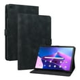 thumbnail image 1 of Case for Lenovo Tab M10 (3rd Gen) 10.1 TB-328F, Flower Pattern PU Leather Multi-Angle Viewing Stand Shockproof Flip Case with Card Slot, Magnetic Clasp, Pencil Slot, Black, 1 of 7
