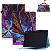 Case for Lenovo Tab M10 Plus 10.3" Case(2nd Gen 2020), TB-X606F/ TB-X606X 10.3" FHD Android Tablet Case, Allytech Multi-Angle Viewing Folio Stand Wallet Case with Auto Sleep Wake, Colorful Floral
