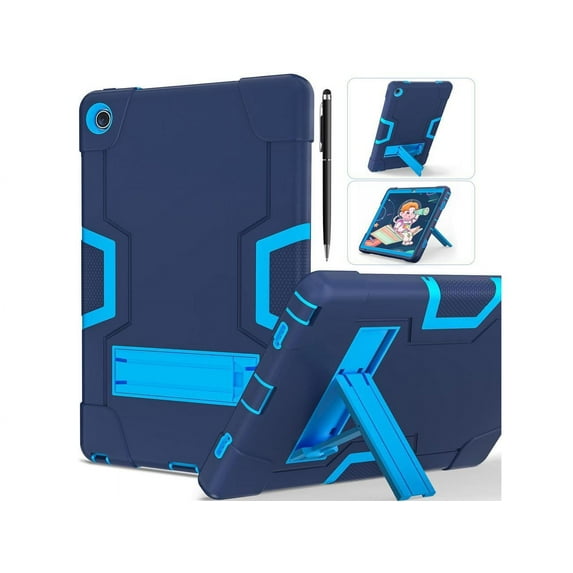 Case for Lenovo Tab M10 Plus 3rd Gen 10.6 Inch 2022 with TB-125FU TB-128FU TB-128XU with Kickstand, Heavy Duty Shockproof Protective Cover with Stylus Pen