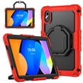 thumbnail image 1 of Case for Lenovo Tab M11 2023 TB-330FU/Xiaoxin Pad 2024 11 inch TB-331FC, 360 Rotating Stand Handle Shoulder Strap Heavy Duty Shockproof Cover, Red, 1 of 7