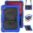 thumbnail image 1 of Case for Lenovo Tab M11 2023 TB-330FU/Xiaoxin Pad 2024 11 inch TB-331FC with Screen Protector, 360 Degree Rotating Kickstand Hand Strap Shockproof Cover with Shoulder Strap, Blue, 1 of 7