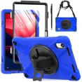 thumbnail image 1 of Case for Lenovo Tab M11 / K11 LTE 11 inch 2024 TB330FU TB330XU TB-331FC Shockproof Cover with Screen Protector + Rotating Hand Strap & Stand + Shoulder Strap + Universal Stylus Pen, 1 of 7