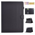 thumbnail image 1 of Case for Lenovo Tab M9 9.0" 2023, Carbon Fiber Texture PU Leather Multi-Angle Viewing Stand Shockproof Flip Case with Card Slots Magnetic Clasp, for Lenovo Tab M9 9.0" 2023, Black, 1 of 6
