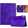 thumbnail image 1 of Case for Lenovo Tab M9 9.0" 2023, PU Leather Kickstand Shockproof Flip Case with Card Slots & Pencil Slot & Magnetic Clasp Auto Sleep / Wake Function Cover, Purple, 1 of 6