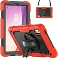 thumbnail image 1 of Case for Lenovo Tab M9 9 inch 2023 TB-310FU with Screen Protector | Full Body Shockproof Protective Cover with Pen Holder Stand Hand Shoulder Strap Stylus Pen, 1 of 7