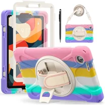 Case for Lenovo Tab One 8.7 inch 2025 / Tab K9 8.7" 2025 TB305XU TB305FU Shockproof Cover with Screen Protector Rotating Hand Strap & Stand Shoulder Strap Universal Stylus Pen