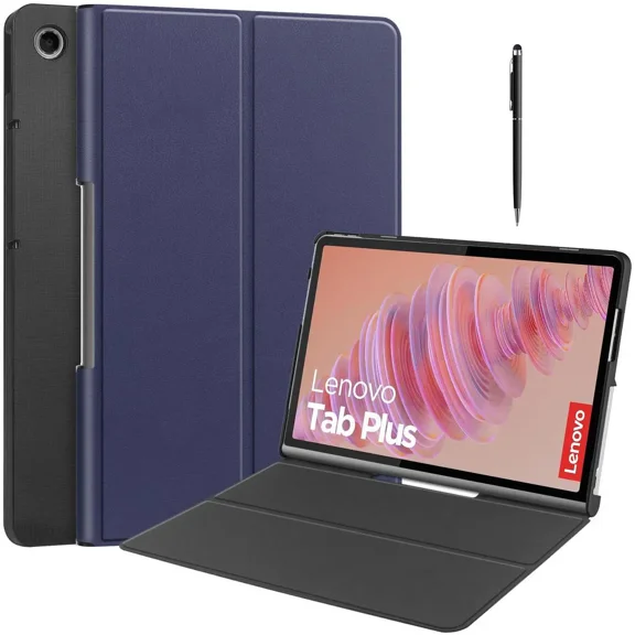 Case for Lenovo Tab Plus 11.5 inch 2024 TB351FU, Slim Smart Cover Lightweight Hard Shell Protective Cover with Multi-Angle Stand, Universal Stylus Pen