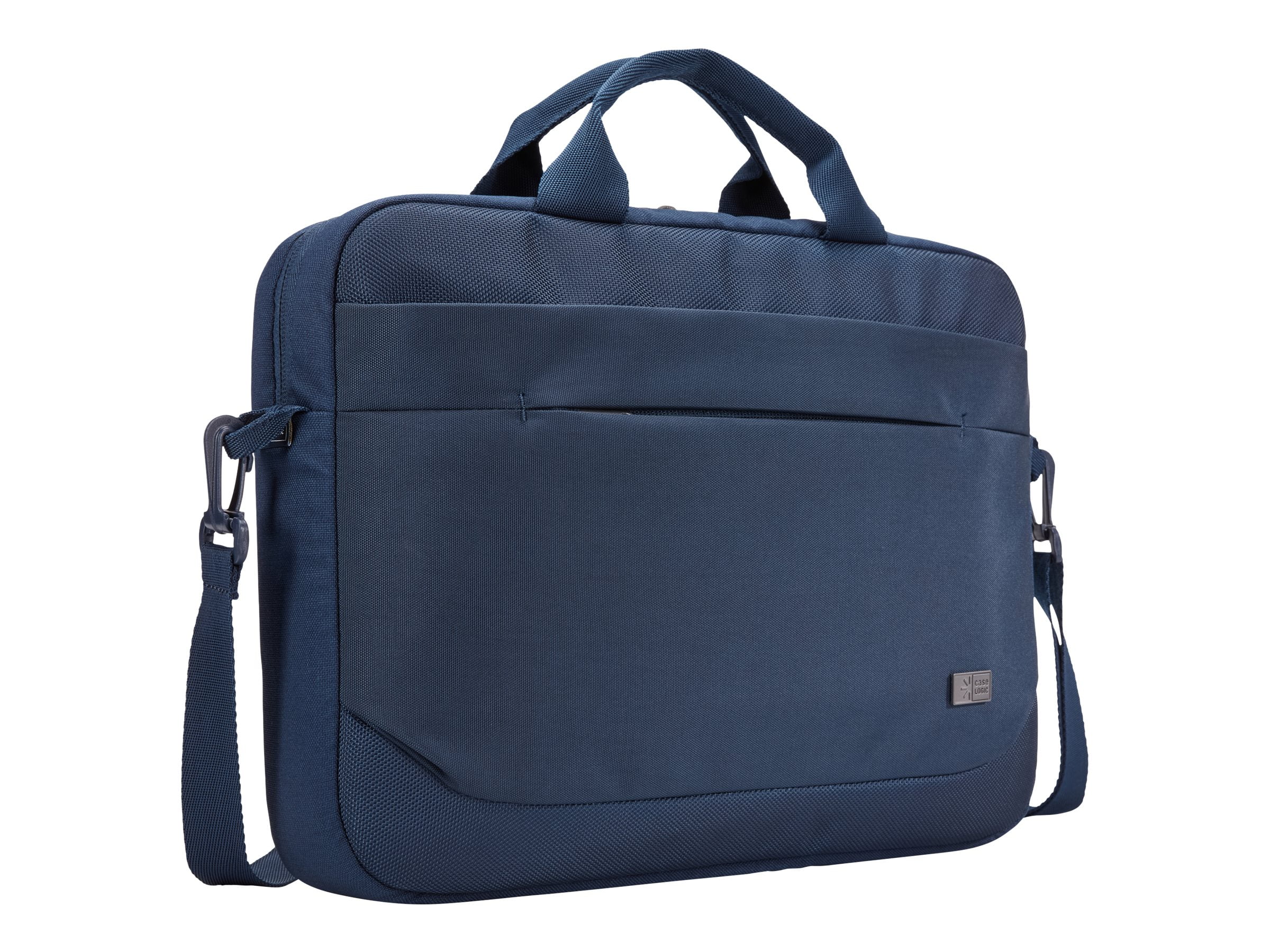 Case Logic 3203987 14.6 in. x 2.8 in. x 13 in. Advantage Laptop Attache for 14 in. Devices - Dark Blue