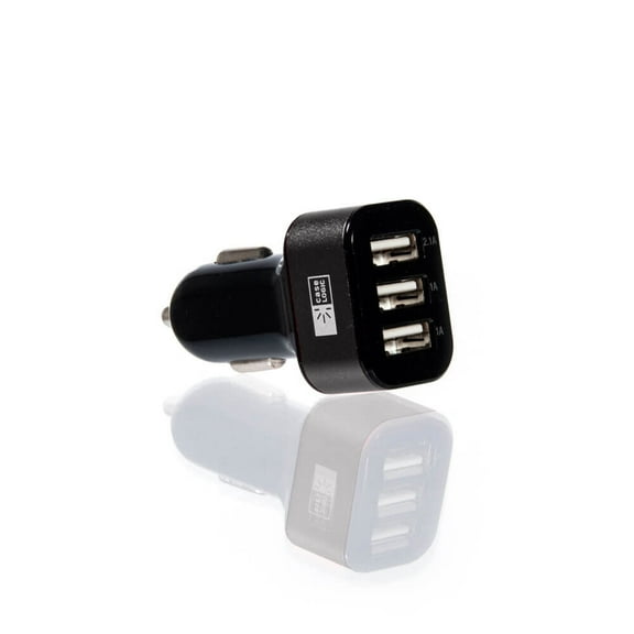 Case Logic CLOPV4004BK 4.1 Amp 3 Port USB Car Charger/Adapter