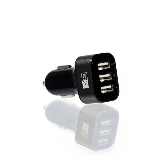 Case Logic CLOPV4004BK 4.1 Amp 3 Port USB Car Charger/Adapter