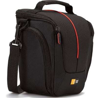 Case Logic Carrying Case (Holster) Camera, Accessories, Battery, Cable, Lens Cap, Memory Card, Cloth - Black
