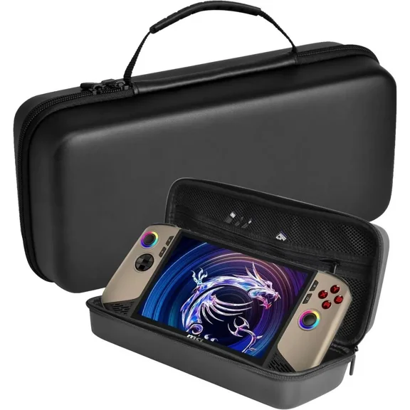 Case for MSI Claw 8 AI+ 2025,Travel Carrying Bag Cover for MSI Claw 8 AI+ A2VM Handheld Gaming,Hard Case with Stand Mode & Mesh Pocket for MSI Claw 8 AI+ Accessories
