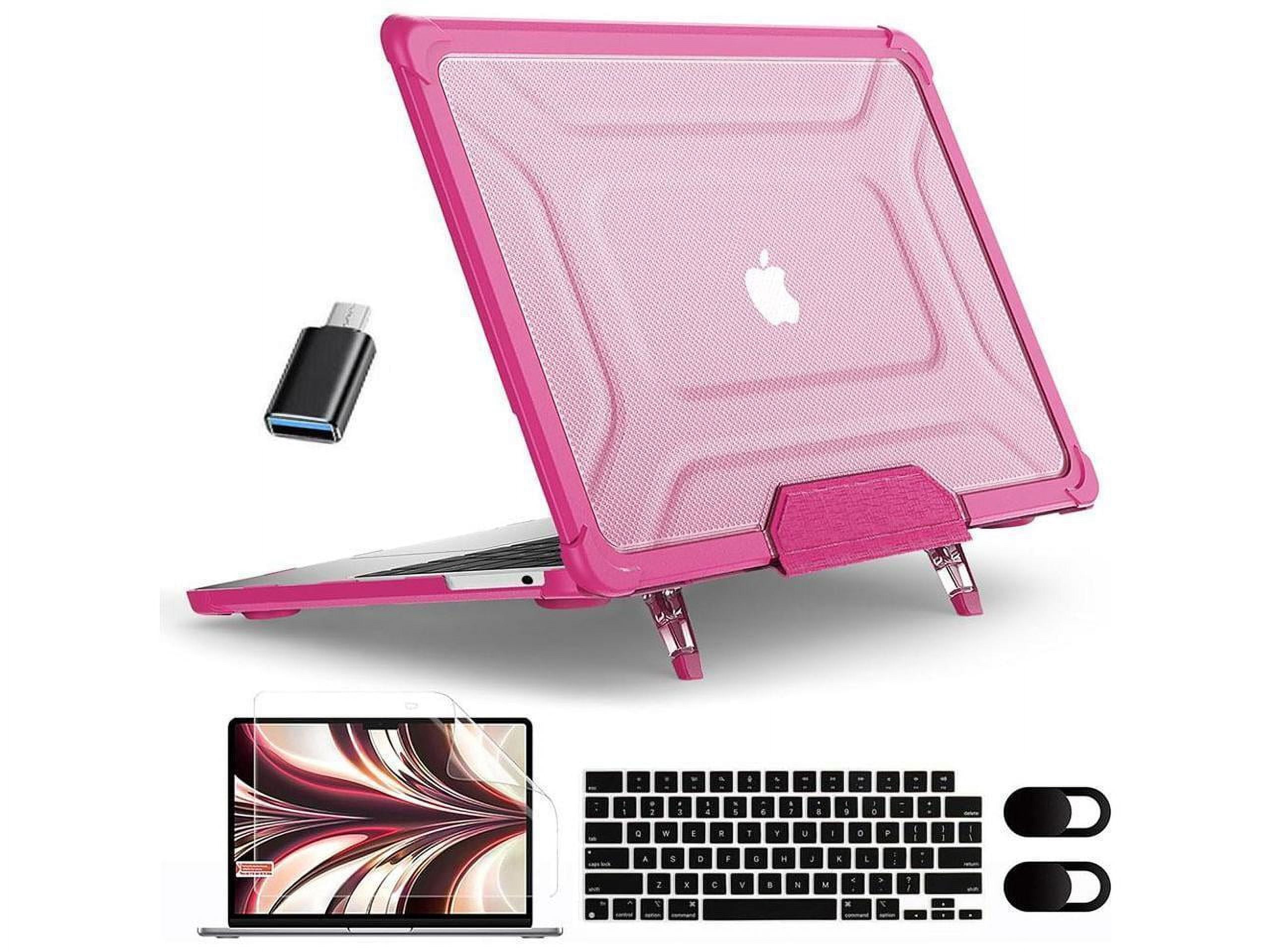 Case for MacBook Air 15 Inch 2024 2023 Model A3114 A2941 with M3/M2 Chip & Touch ID, Laptop Hard Shell Cover with Fold Kickstand, Keyboard Skin, Screen Protector, Camera Cover, USB C Case for MacBook Air 15 Inch 2024 2023 Model A3114 A2941 with M3/M2 Chip & Touch ID, Laptop Hard Shell Cover with Fold Kickstand, Keyboard Skin, Screen Protector, Camera Cover, USB C