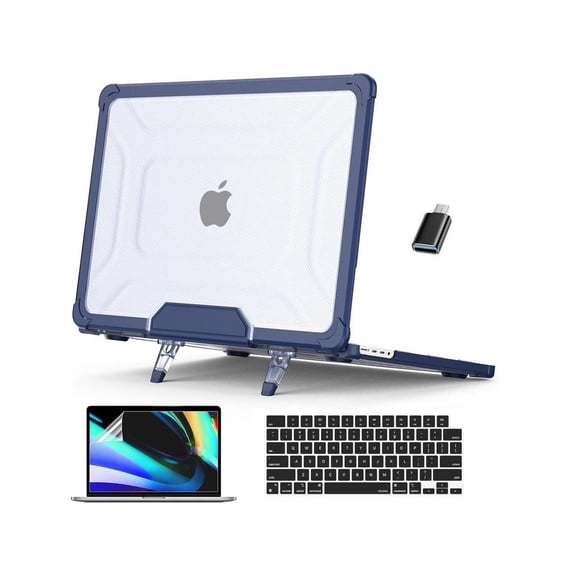 Case for MacBook Pro 14 inch Case 2023 2022 2021 M3 A2918 A2992 M2 A2779 M1 A2442 Pro Max Chip, Laptop Hard Cover with Kickstand, Keyboard Skin, Screen Protector, Camera Cover USB C Adapter