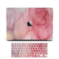 thumbnail image 1 of Case for MacBook Pro 15 inch with Keyboard Cover, MacBook Pro 15 inch Case 2020 Release A1707 A1990, GMYLE Hard Snap on Plastic Hard Shell Case Cover with Keyboard Skin Set (Golden Pink Marble), 1 of 4