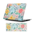 thumbnail image 1 of Case for MacBook Pro 15 inch with Keyboard Cover, MacBook Pro 15 inch Case A1707 A1990, GMYLE Floral Snap on Hard Shell Case Cover Keyboard Skin Set (Cartoon Flowers), 1 of 4