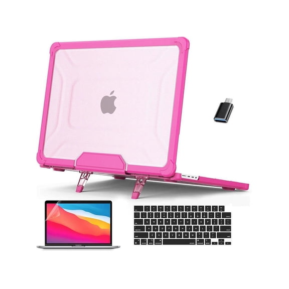 Case for MacBook Pro 16 inch Case 2023 2022 2021 Release M3 A2991 M2 A2780 M1 A2485 Pro Max Chip, Laptop Hard Cover with Kickstand, Keyboard Skin, Screen Protector, Camera Cover USB C Adapter