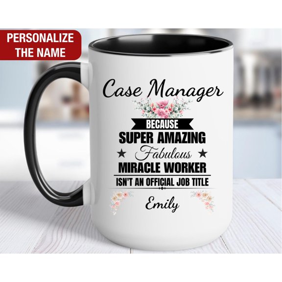 Case Manager Personalized Gift for Her Case Manager Mug for Women Case Manager Coffee Cup
