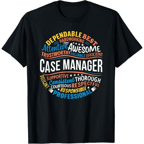 Case Manager Shirts Funny Week Appreciation Gift T-Shirt100% pure cotton short-sleeved shirt for both men and women