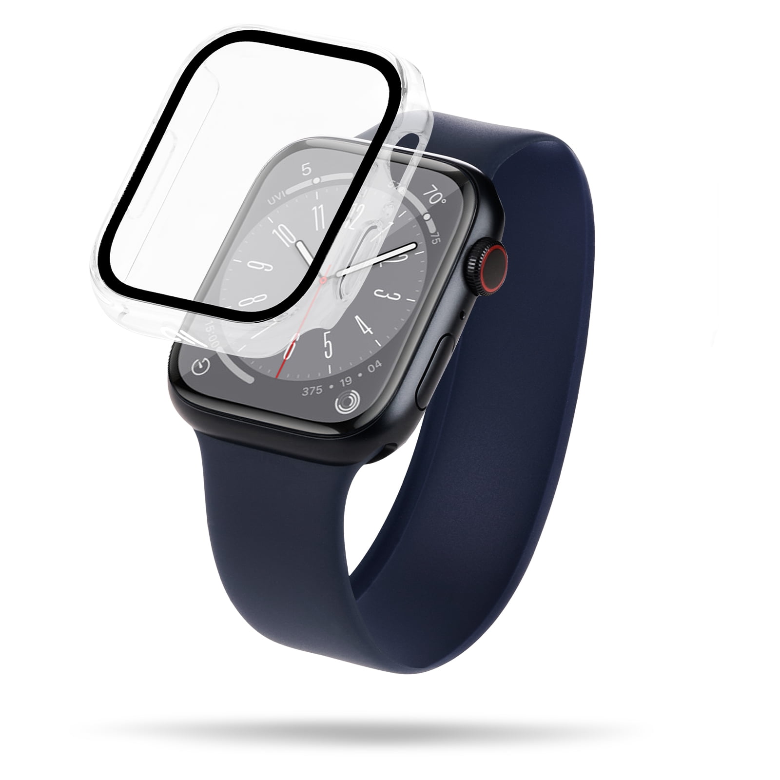 Case Mate Apple Watch Series 7 8 Tough Bumper Case with Integrated Screen Protector 41mm Clear