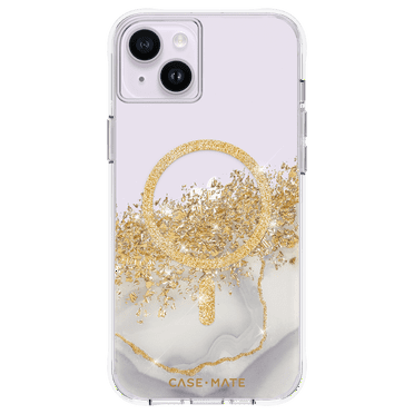 Case-Mate Apple iPhone 14 Plus Case [MagSafe Compatible] - 10Ft. Drop Protection - Karat Marble