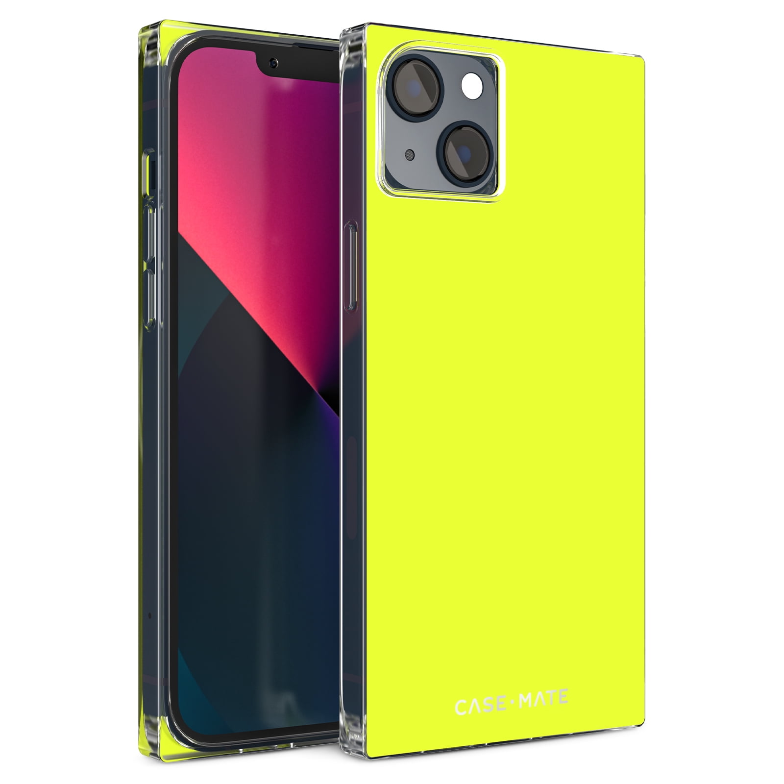 Case-Mate Apple iPhone 14 Plus MagSafe Compatible Blox Case - Neon Lemon