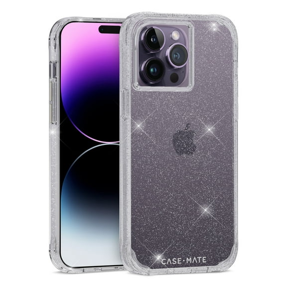 Case-Mate Apple iPhone 14 Pro Case [Wireless Charging Compatible] - 10Ft. Drop Protection - Sheer Crystal