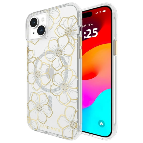 Case-Mate Apple iPhone 15 Plus Case [MagSafe Compatible] - 12ft Drop Protection - Floral Gems