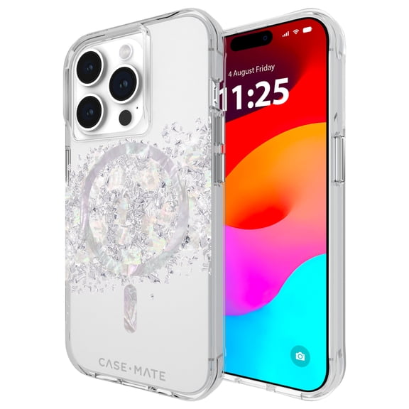 Case-Mate Apple iPhone 15 Pro Case [MagSafe Compatible] - 12ft Drop Protection - A Touch of Pearl