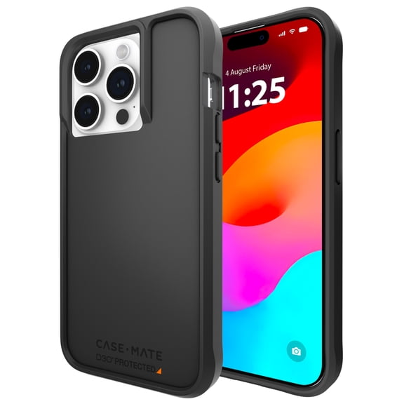 Case-Mate Apple iPhone 15 Pro D3O Tough MagSafe Compatible Case - Black