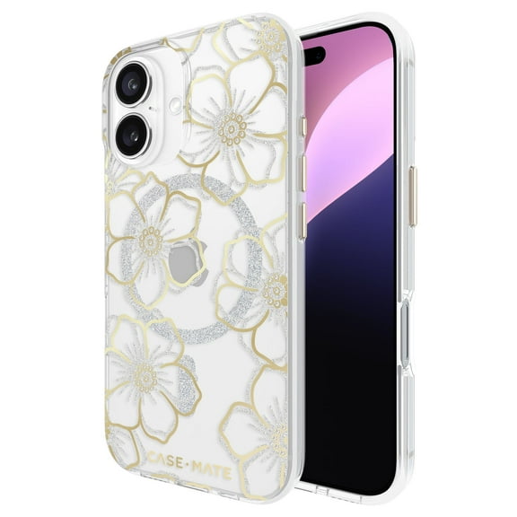 Case-Mate Apple iPhone 16 MagSafe Compatible Case - Floral Gems